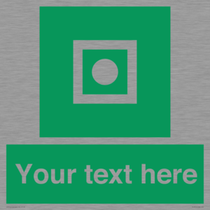 Custom sign safe condition Shipboard general alarm